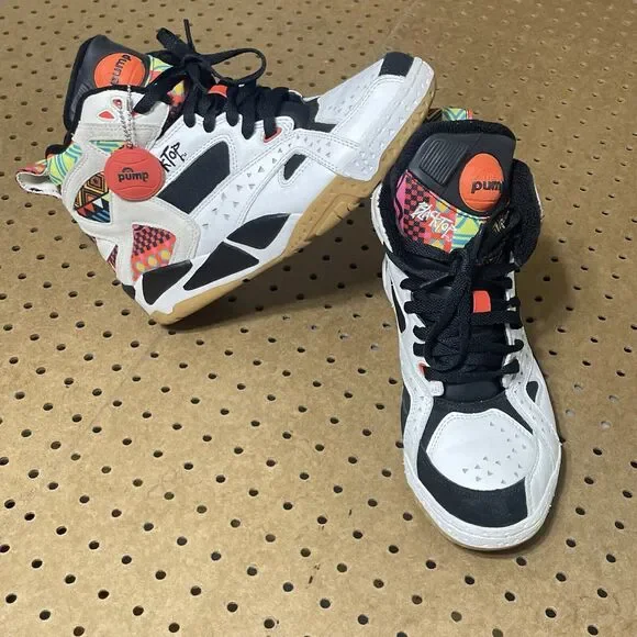 Reebok Blacktop Battleground Pump Aztec M43284 Sneakers Omni Size